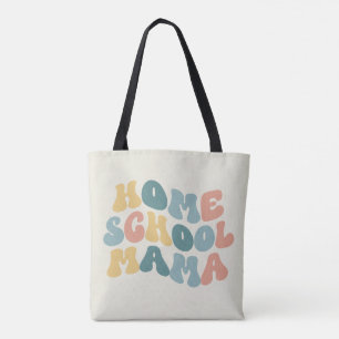 Tote Bag Homeschool Mama Retro Couleurs personnalisées