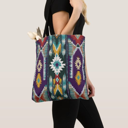Tote Bag Hommage Abstrait des Amérindiens S9 (De près)