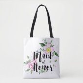 Tote Bag Homme d'honneur Mariage d'aquarelle rose (Devant)