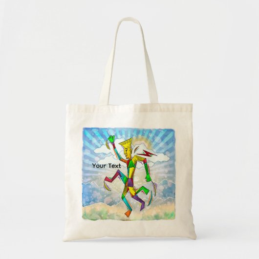 Tote Bag Homme en course (Devant)