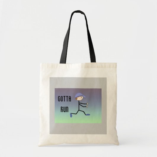 Tote Bag Homme en course (Devant)