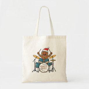 Tote Bag Homme en pain d'épices batteur drôle de fête de No