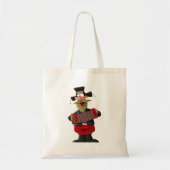 Tote Bag Homme Jouant L'Accordion (Devant)