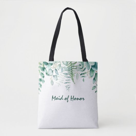 Tote Bag Homme mariage vert eucalyptus vert vert (Devant)
