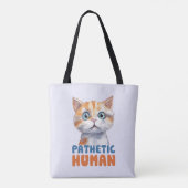Tote Bag Homme pathétique - Design de chat Sarcastique (Dos)
