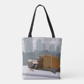 Tote Bag Homme sans abri (Dos)