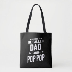 Tote Bag Hommes bénis d'être appelé papa et Pères Pop-Pop