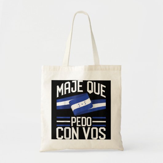 Tote Bag Honduras Drapeau Catracho Pride Maje Que Pedo Con  (Devant)