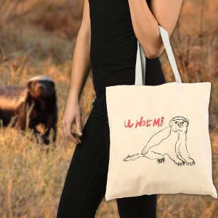 Tote Bag Honey Badger u wot m8 amusant mot jouer