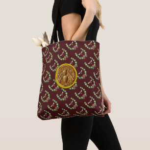 Tote Bag HONEY BEE À LA COURONNE FLORALE, Beekeeper