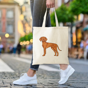 Tote Bag Hongrois Vizsla Pointer Chien mignon Caricature Ca