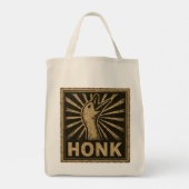Tote Bag Honk Goose Funny Duck Chicken Mème (Dos)