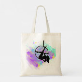 Tote Bag Hoop Lyra Dancer Aerislist pose en silhouette (Dos)
