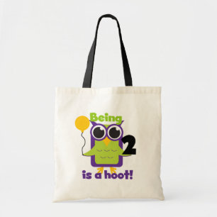 Tote Bag Hoot Owl 2e anniversaire T-shirts et cadeaux