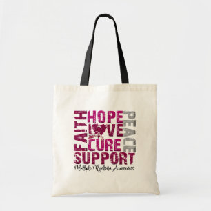 Tote Bag Hope Love Cure - Multiple Myeloma Awareness