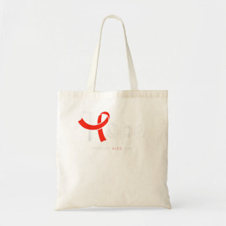 Tote Bag Hope Red Ribbon World AIDS Day HIV Disease Awarene