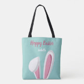 Tote Bag Hoppy Ears Bunny Pâques (Dos)