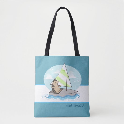 Tote Bag Horatio la voile de hérisson loin (Devant)