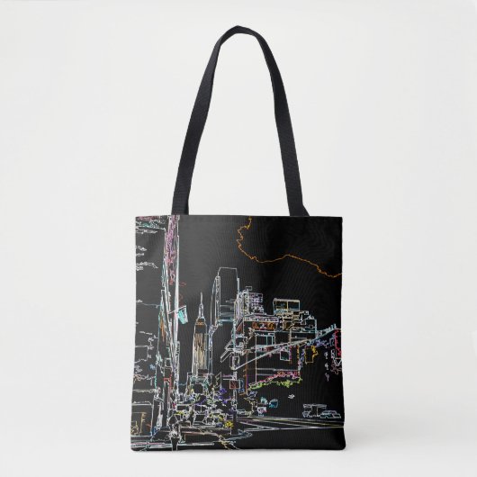 Tote Bag Horizon coloré à Manhattan (Devant)