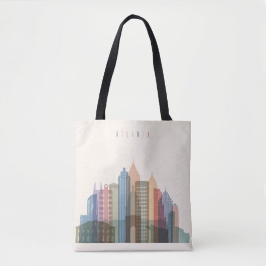 Tote Bag Horizon de ville d'Atlanta, la Géorgie | (Devant)