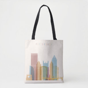 Tote Bag Horizon de ville de Pittsburgh, Pennsylvanie