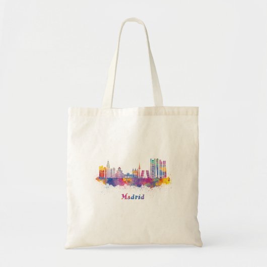 Tote Bag horizon madrid aquarelle (Devant)