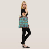 Tote Bag Horizon Turquoise (Sur le modèle)