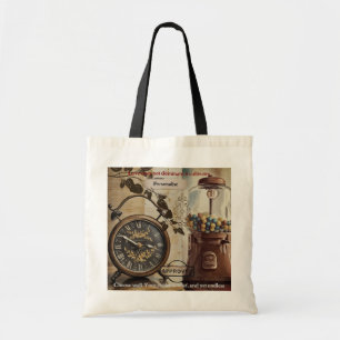 Tote Bag Horloge d'alarme vintage Devis de la machine de ve