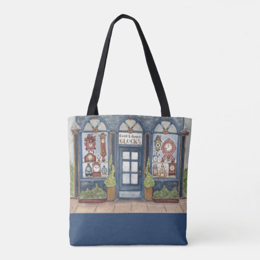 Tote Bag Horlogerie Aquarelle (Dos)