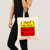 Tote Bag Hors de mon esprit (Devant (produit))