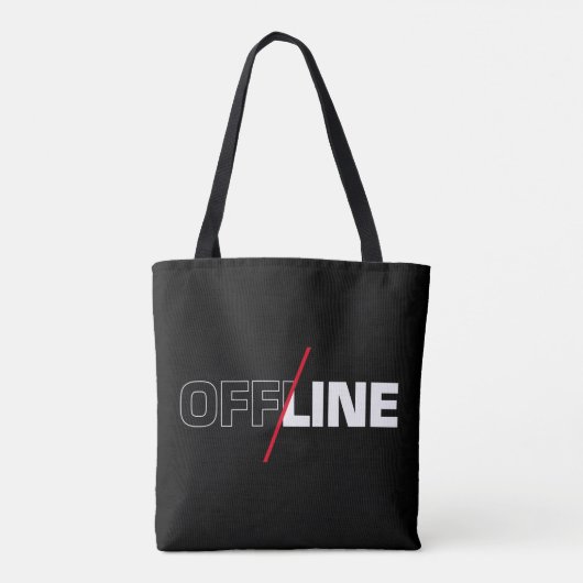 Tote Bag Hors ligne | HUMOUR GEEK (Dos)