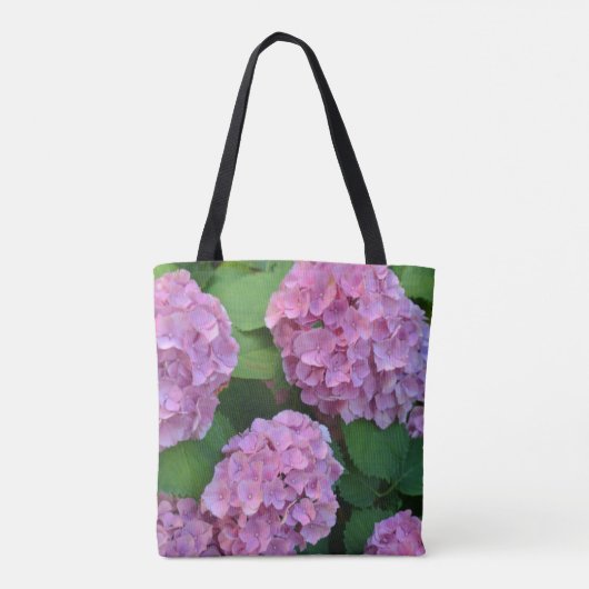Tote Bag Hortensia hydrangea rose (Dos)