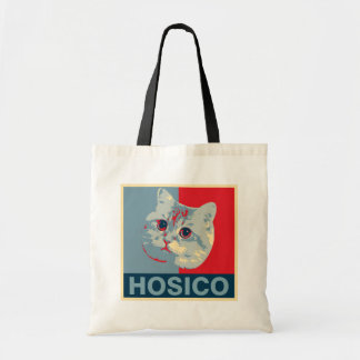 Tote Bag Hosico - Illustration rouge bleu