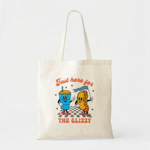 Tote Bag Hot Dog Je Suis Juste Ici Pour Le Glizzy Happy De
