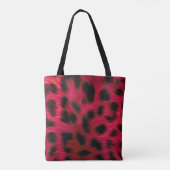 Tote Bag Hot Pink Leopard Print Faux (Dos)