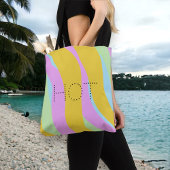 Tote Bag Hot Tropical Print Neon Pastel par ©Cathy Thompson