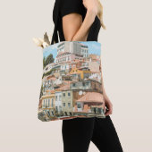 TOTE BAG HOUSES UNDER CLEAR SKY (De près)
