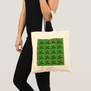 Tote Bag Houx vert et rouge Thunder_Cove de Noël