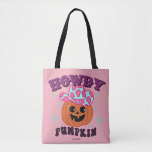 Tote Bag Howdy Citrouille-Baby Pink