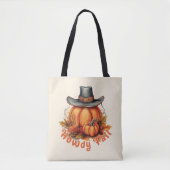 Tote Bag Howdy Fall - Vibes d'automne rustiques (Devant)