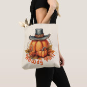 Tote Bag Howdy Fall - Vibes d'automne rustiques (De près)