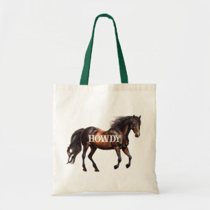 Tote Bag Howdy Horse