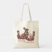 Tote Bag Howdy Valentine Western Horseshoes (Dos)