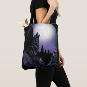 Tote Bag Howling Wolf