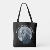 Tote Bag Howling Wolf et Moon (Dos)