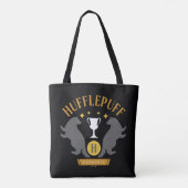 Tote Bag HUFFLEPUFF™ Badger and Cup House Pride Graphisme (Dos)
