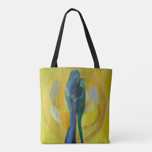 Tote Bag Hug Love Fourre-tout sur toute l'impression (Dos)