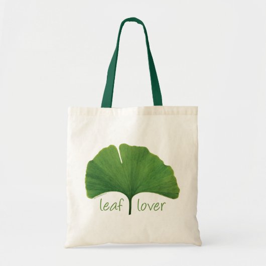 Tote Bag Hugger d'arbres, Louveur de feuilles - Ginkgo (Devant)
