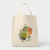 Tote Bag Huile d'olive et orange : (Devant)
