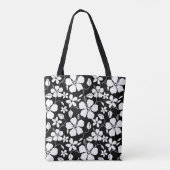 TOTE BAG HULA HAÏIENNE (HIBISCUS) NOIR (Dos)